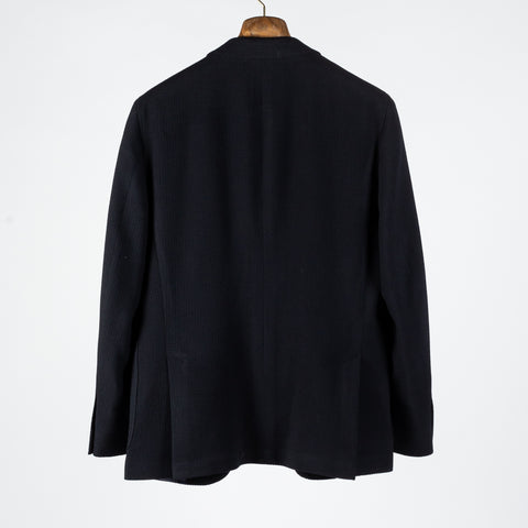 Empire Navy Waffle Texture Blazer - Wool, Stretch, Made In Canada - View 5