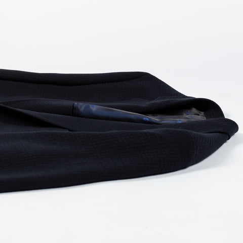Empire Navy Waffle Texture Blazer - Wool, Stretch, Made In Canada - View 8