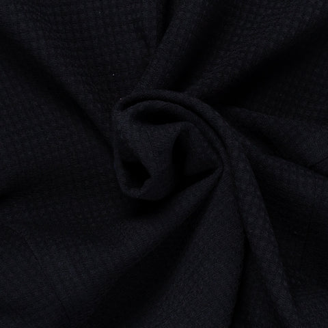 Empire Navy Waffle Texture Blazer - Wool, Stretch, Made In Canada - Alternate View