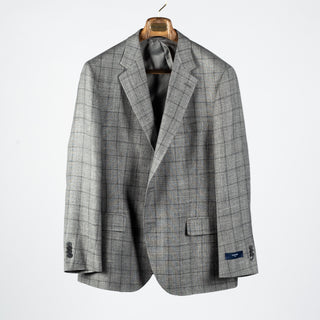 Empire Grey & Navy Windowpane Blazer 1