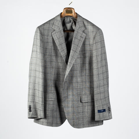Empire Grey & Navy Windowpane Blazer 1