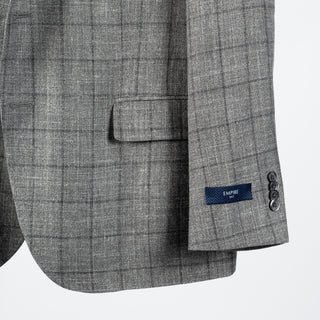 Empire Grey & Navy Windowpane Blazer 4