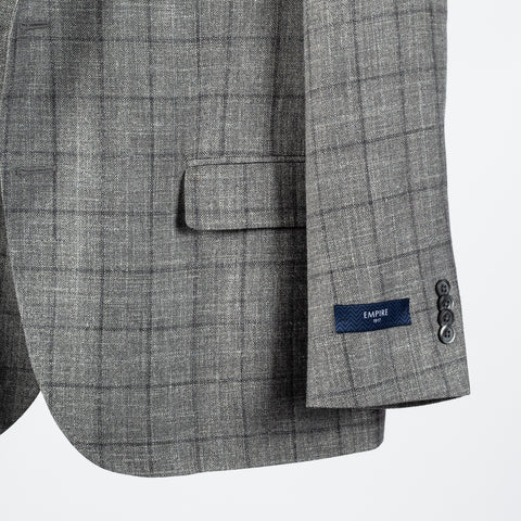 Empire Grey & Navy Windowpane Blazer 4