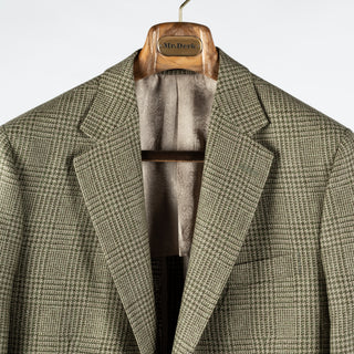 Empire Green Glen Check Wool-Linen Blazer 7