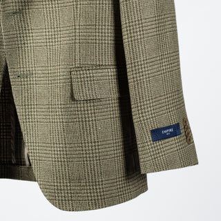 Empire Green Glen Check Wool-Linen Blazer 4