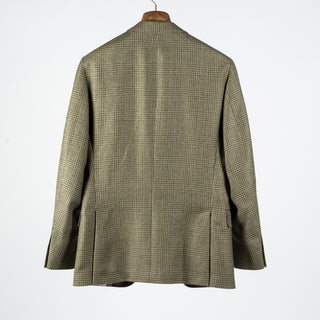 Empire Green Glen Check Wool-Linen Blazer 5