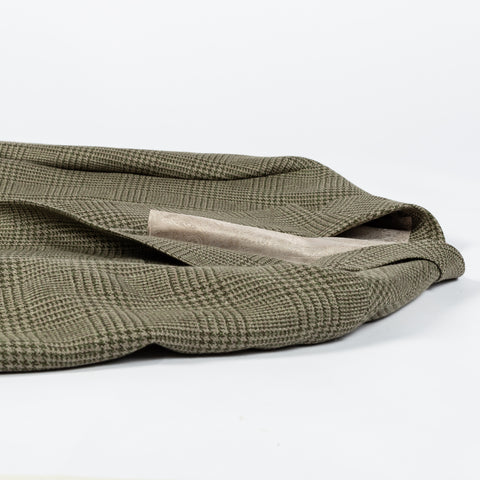 Empire Green Glen Check Wool-Linen Blazer 8