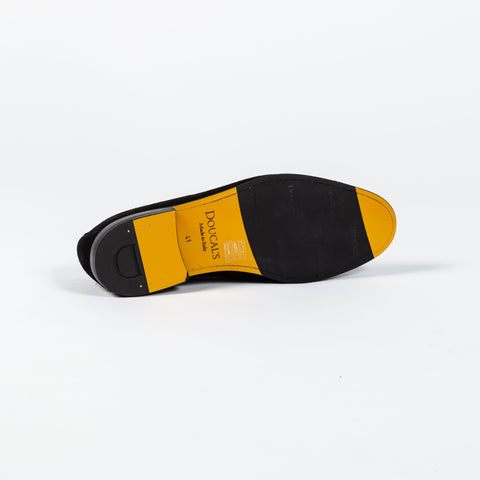 Doucal’s Black Suede Visone Tassel Loafer 5