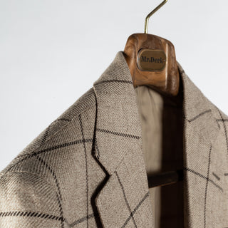 J Mueser Tan Windowpane Blazer 3