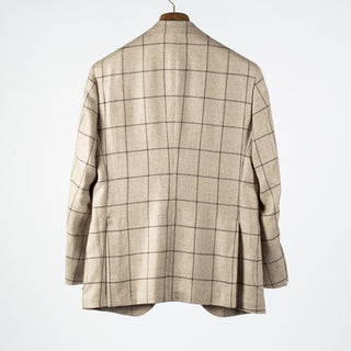 J Mueser Tan Windowpane Blazer 5