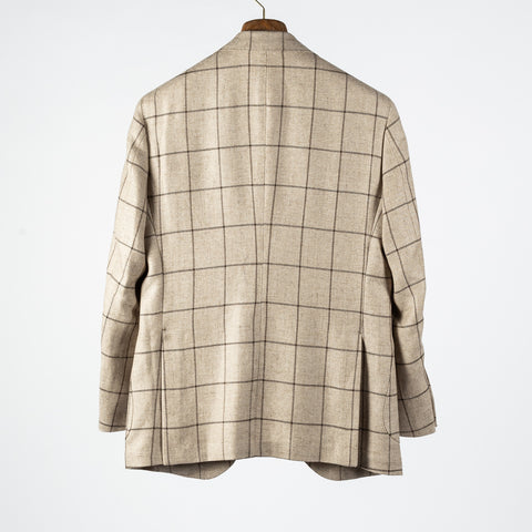 J Mueser Tan Windowpane Blazer 5