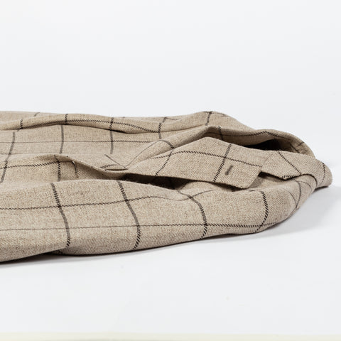 J Mueser Tan Windowpane Blazer 8