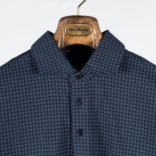 PYA Navy SS25 Printed Stretch Polo 6