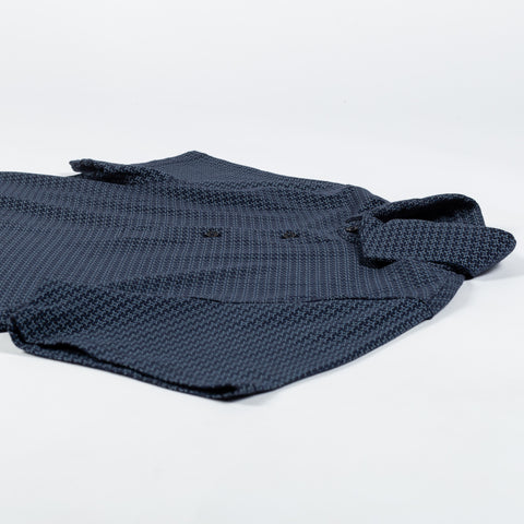 PYA Navy SS25 Printed Stretch Polo 7