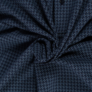 PYA Navy SS25 Printed Stretch Polo 2