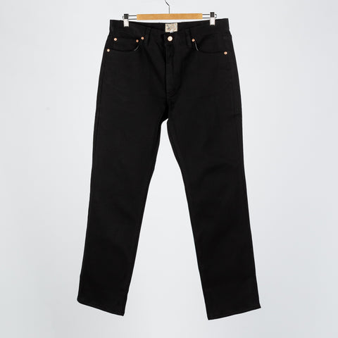 Wythe Black Bedford Cord Five Pocket Pants 1