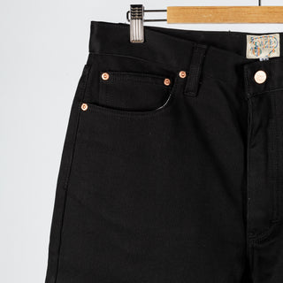 Wythe Black Bedford Cord Five Pocket Pants 3