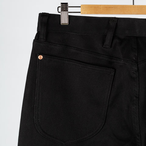 Wythe Black Bedford Cord Five Pocket Pants 7