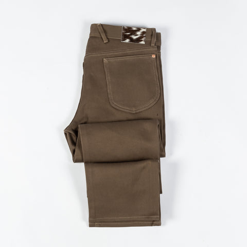 Wythe Faded Olive Bedford Cord Five Pocket Pants 8