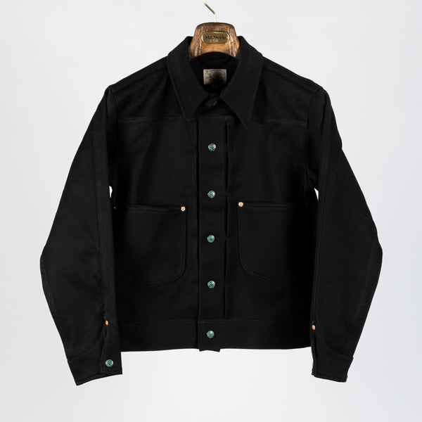 Black Bedford Cord Ranch Jacket