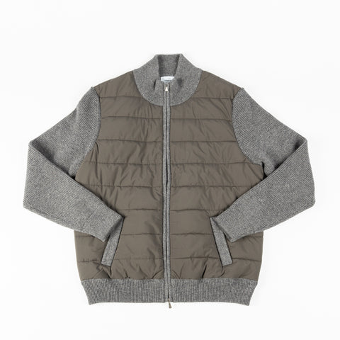 Gran Sasso Charcoal Wool Jacket w/ Eco-Padding 1