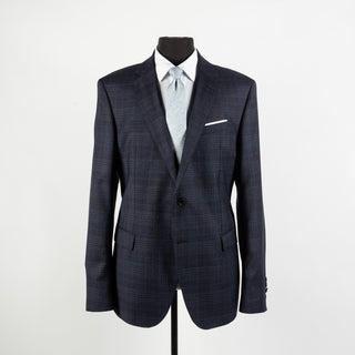 Joop Navy Herby-Blayr Checked Suit 1