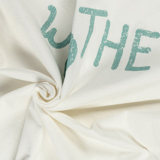 Wythe White & Apricot Peace Print Tubular Ringer T-Shirt 2