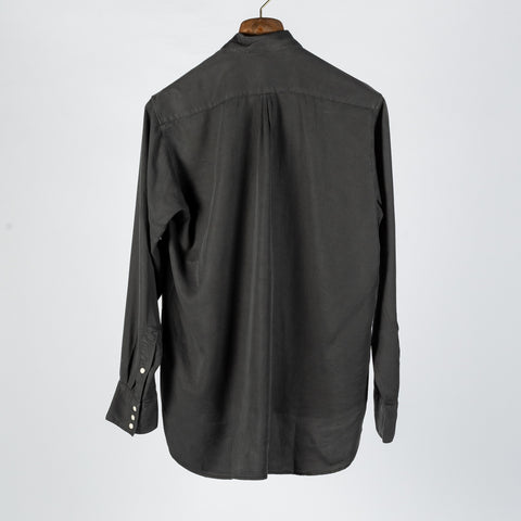 Wythe Faded Black Tencel Gabardine Pearlsnap Shirt 5