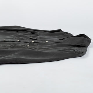 Wythe Faded Black Tencel Gabardine Pearlsnap Shirt 8