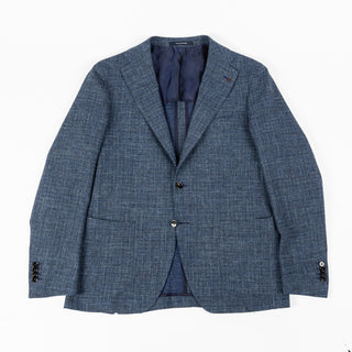 Tagliatore Textured Blue Summer Blazer 1