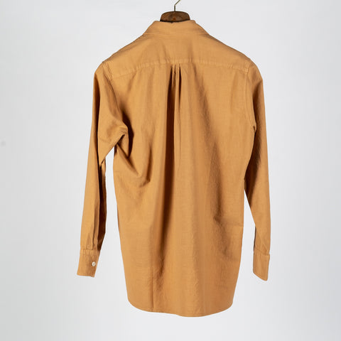 Wythe Apricot Aertex Half-Zip Shirt 5