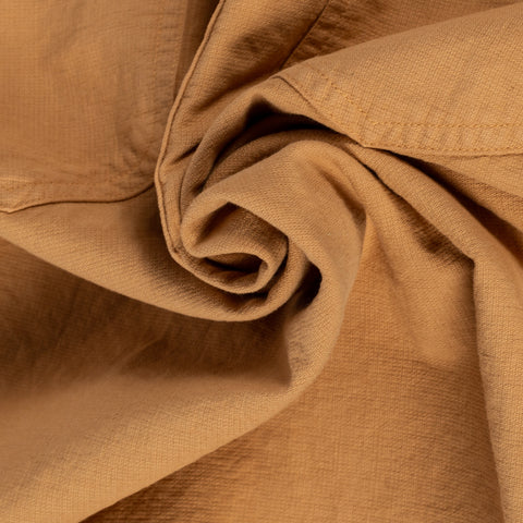 Wythe Apricot Aertex Half-Zip Shirt 2