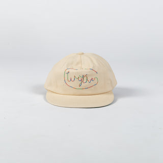 Wythe Cream Chainstitched Canvas Ranch Hat - Red, Cotton, Canvas