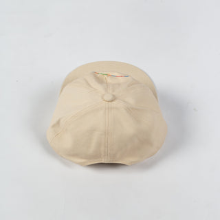 Wythe Cream Chainstitched Canvas Ranch Hat - Red, Cotton, Canvas - Detail View