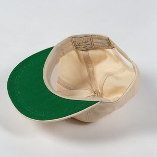 Wythe Cream Chainstitched Canvas Ranch Hat - Red, Cotton, Canvas - Back View