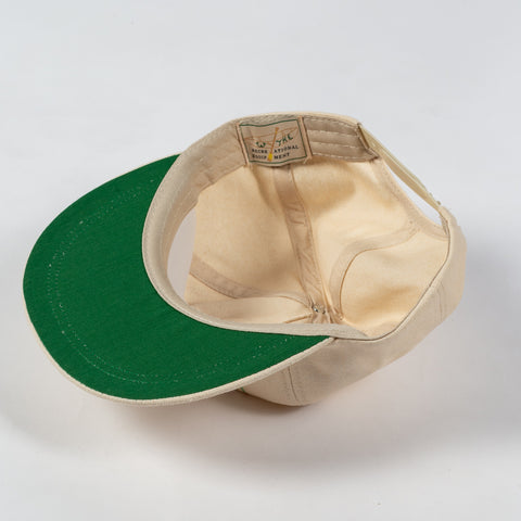 Wythe Cream Chainstitched Canvas Ranch Hat - Red, Cotton, Canvas - Back View