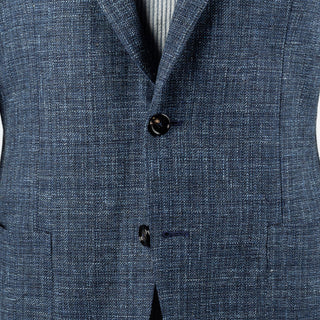 Tagliatore Textured Blue Summer Blazer 7