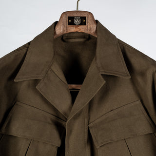 Informale Olive J002 Jungle Jacket - Red, Cotton, Canvas, British, Relaxed Fit - View 7