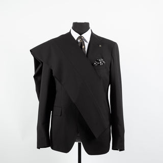 Tagliatore Black Wool Stretch Suit 5