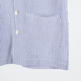 Informale Blue & White Stripped SH65 Cabana Overshirt 5