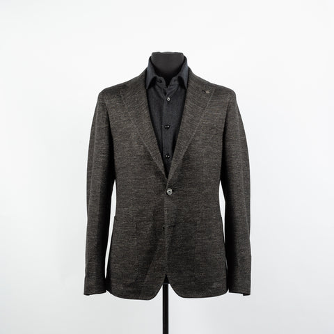 Tagliatore Textured Charcoal Summer Blazer 6