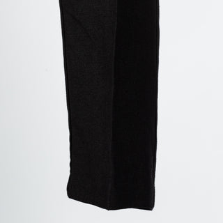Informale Black T005 Linen Drawstring Trouser 7