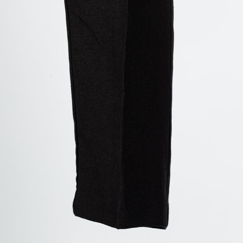 Informale Black T005 Linen Drawstring Trouser 7