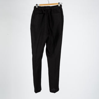 Informale Black T005 Linen Drawstring Trouser 6