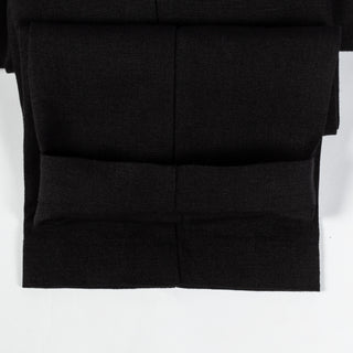 Informale Black T005 Linen Drawstring Trouser 2