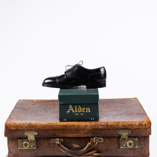 Alden 971 Straight Tip Blucher (Black Calf) - Leather - View 5