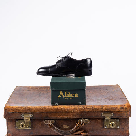 Alden 971 Straight Tip Blucher (Black Calf) - Leather - View 5
