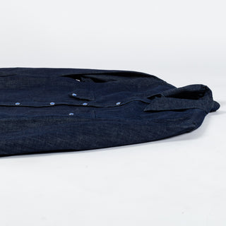 Wythe Rinsed Indigo Denim Pearlsnap Shirt 8