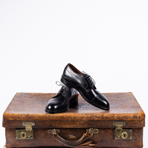 Alden 971 Straight Tip Blucher (Black Calf) - Leather - View 7