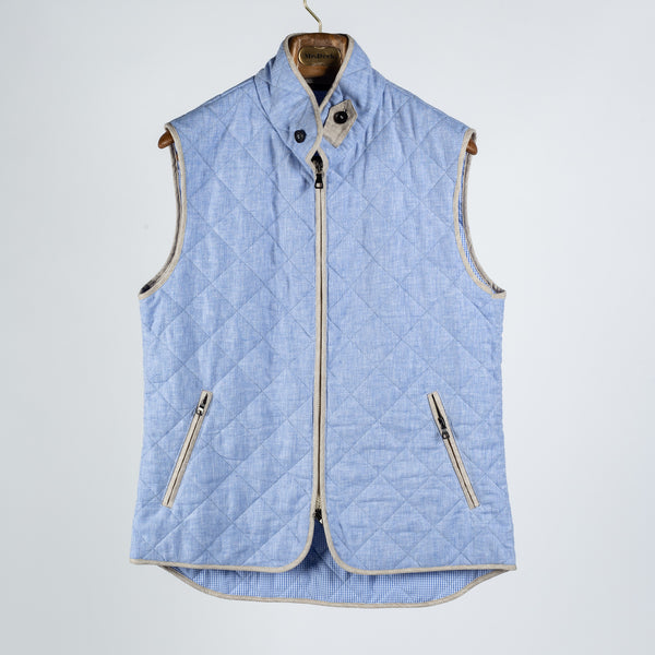 Baby Blue Quilted Vest